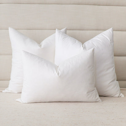 Pillow Insert Set of 3 with Lumbar