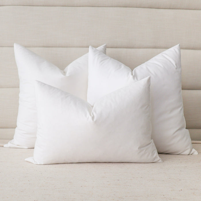 Pillow Insert Set of 3 with Lumbar