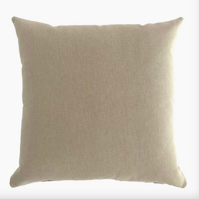 Taupe Canvas Floor Pillow Cover