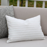 Minimal Stripe | Brown Outdoor Pillow Cover