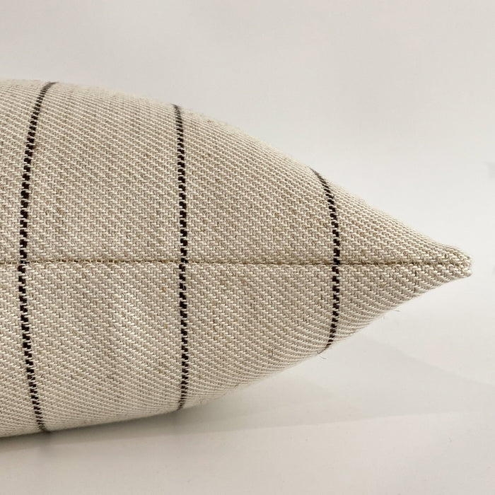 Antique Stripe | Brown Pillow Cover