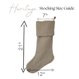 Textured White Christmas Stocking | Heritage Design