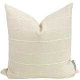 Vintage Linen Stripe |  Jute Pillow Cover