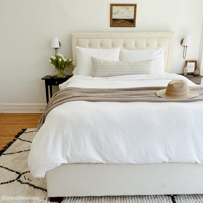 Textured Stripe | Gray Pillow Cover