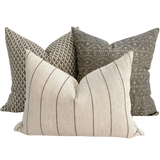 Antique Charcoal Pillow Cover Set