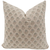 Audrey Floral Block Print Pillow Cover