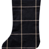 Black Plaid | Boho Christmas Stocking