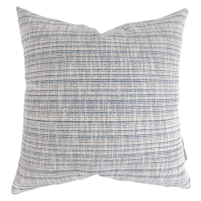Textured Linen | Blue Pillow Cover