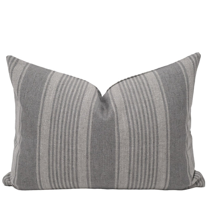 Blue Heron Stripe Pillow Cover