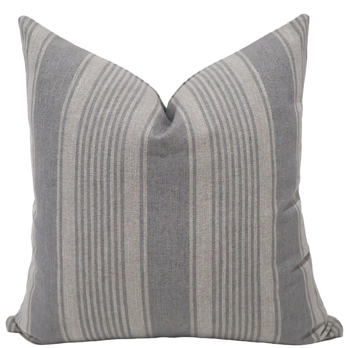 Blue Heron Stripe Pillow Cover