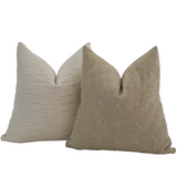 Boho-chic Natural Pillow Cover Set