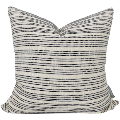 Boho Woven Stripe | Navy Pillow Cover