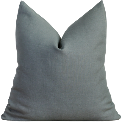 Caribbean Teal Linen Pillow Cover