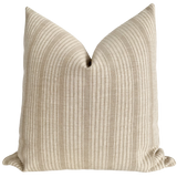 Chai Stripe Brown Pillow Cover