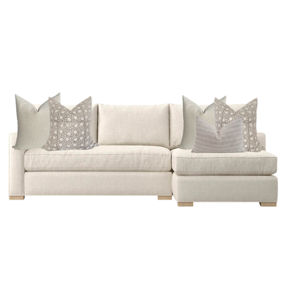 Chaise Sectional Sofa Pillow Combo | 'Penny'