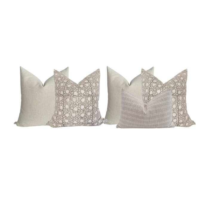 Chaise Sectional Sofa Pillow Combo | 'Penny'