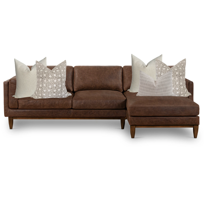 Chaise Sectional Sofa Pillow Combo | 'Penny'