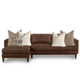 Sectional Chaise Sofa Pillow Combo | 'Desert Lilly'