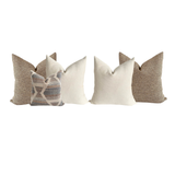 Sectional Chaise Sofa Pillow Combo | 'Desert Lilly'