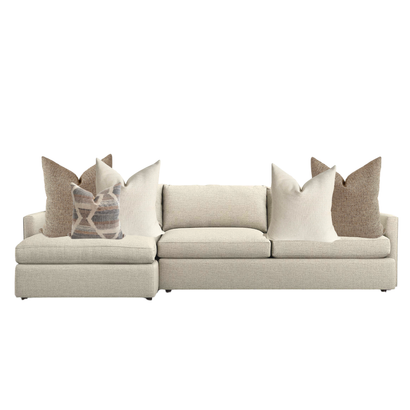 Sectional Chaise Sofa Pillow Combo | 'Desert Lilly'