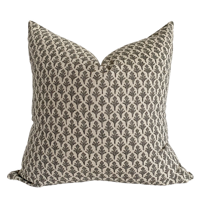 Leaf | Charcoal Pillow Cover