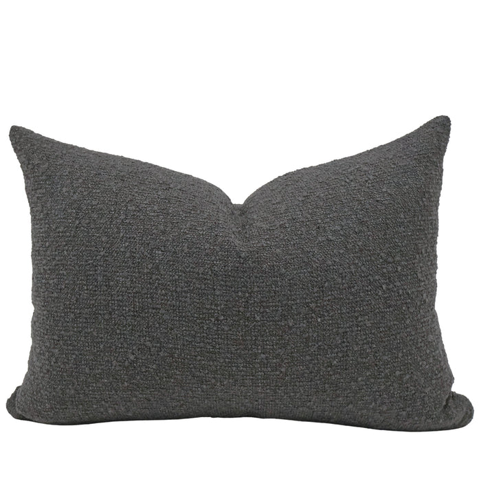Charcoal Boucle Pillow Cover
