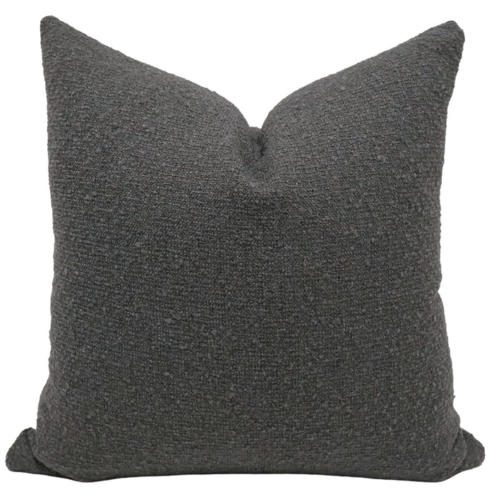 Charcoal Boucle Pillow Cover