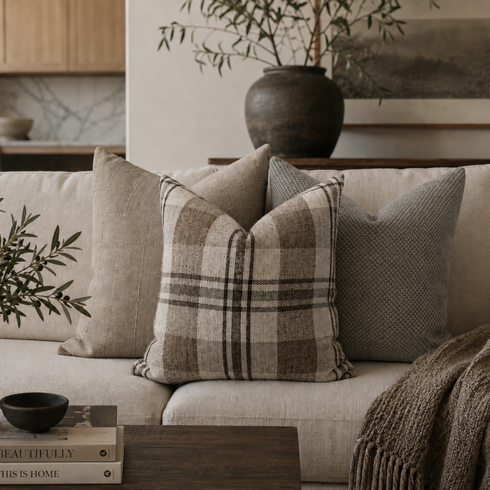 Weft Weave | Gray Pillow Cover
