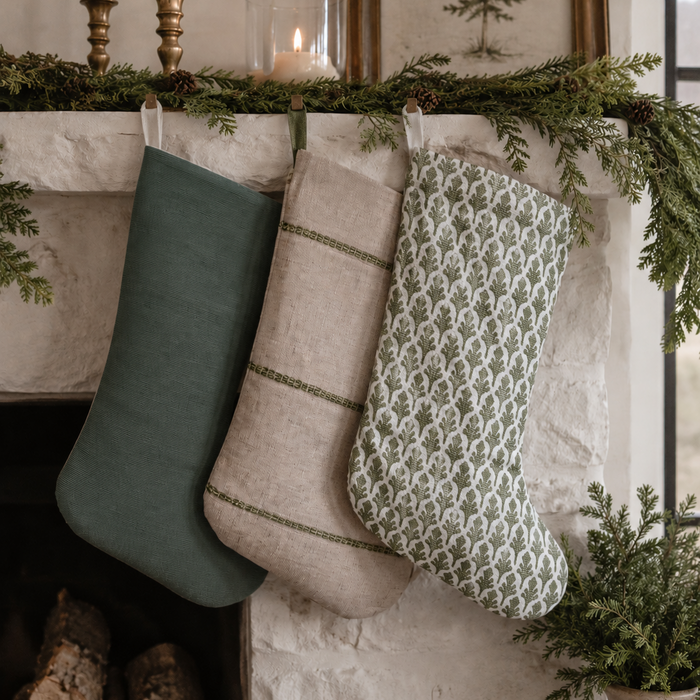 Boho Stocking Greens Set Of Three