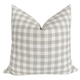 Check French Gray Pillow Cover