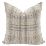Calm Cream Plaid Pillow Cover