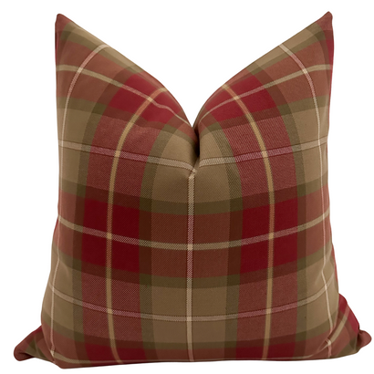 Country Christmas Plaid Pillow Cover