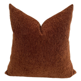 Crushed Rusted Velvet Pillow Cover