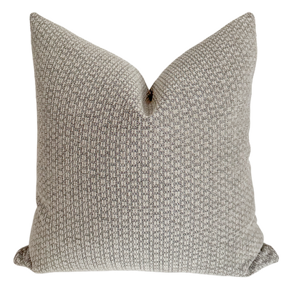 Deeply Woven Gray Pillow Cover