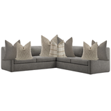 Sectional Pillow Combo 'Drifted Linen & Stone'