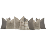 Sectional Pillow Combo 'Drifted Linen & Stone'
