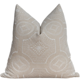 Embroidered Doily Pillow Cover
