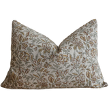 Fall Bloom | Sage Block Print Pillow Cover