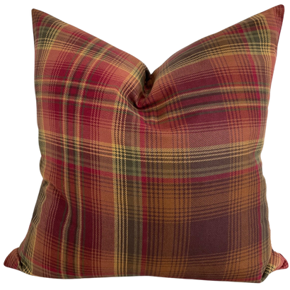 Fall Plaid Pillow Cover