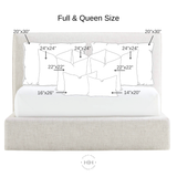 Bed Pillow Insert Combo Five Layer Design: Option 1