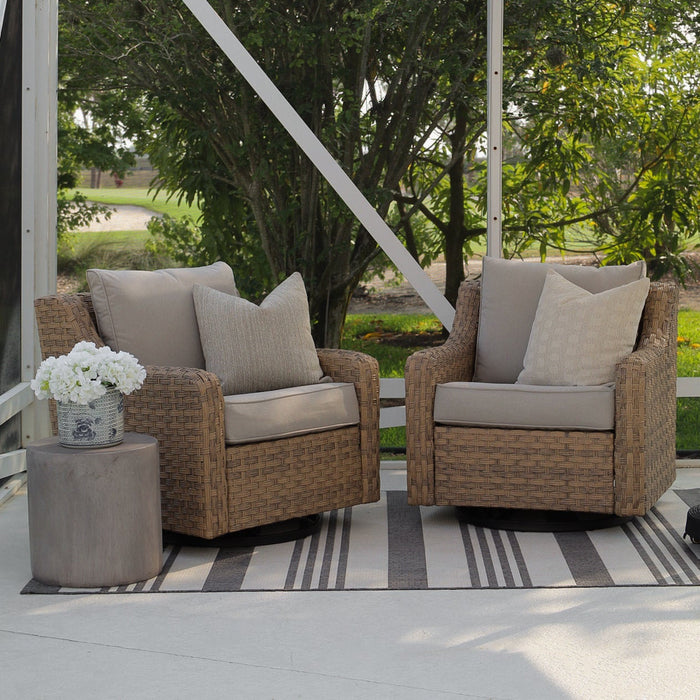 Gray Stone Outdoor Pillow Cover