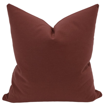 Solid Canvas | Cranberry Pillow Cover 