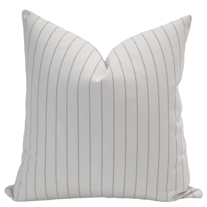 Minimal Stripe | Brown Outdoor Pillow Cover