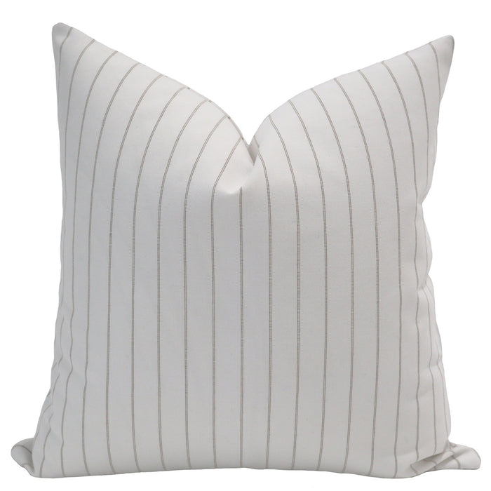 Minimal Stripe | Brown Outdoor Pillow Cover