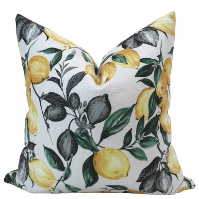 Lemons Indoor/Outdoor Pillow Cover