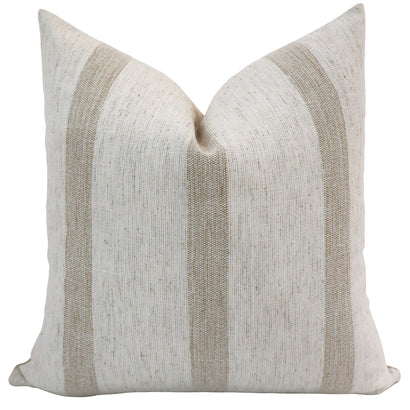 Reflection Stripe | White Pillow Cover