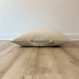 Taupe Canvas Floor Pillow Cover