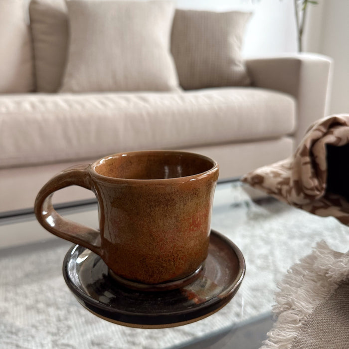 Stoneware Mug & Saucer ART.01
