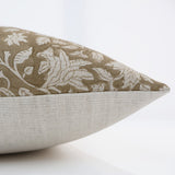 Fall Brown Block Print Pillow Cover 20"x20"