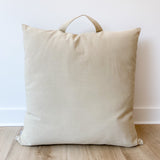 Taupe Canvas Floor Pillow Cover